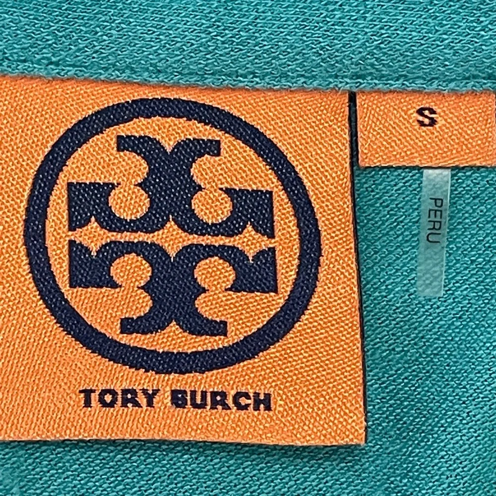 Tory Burch  blue ruffled front top  S - Picture 10 of 13